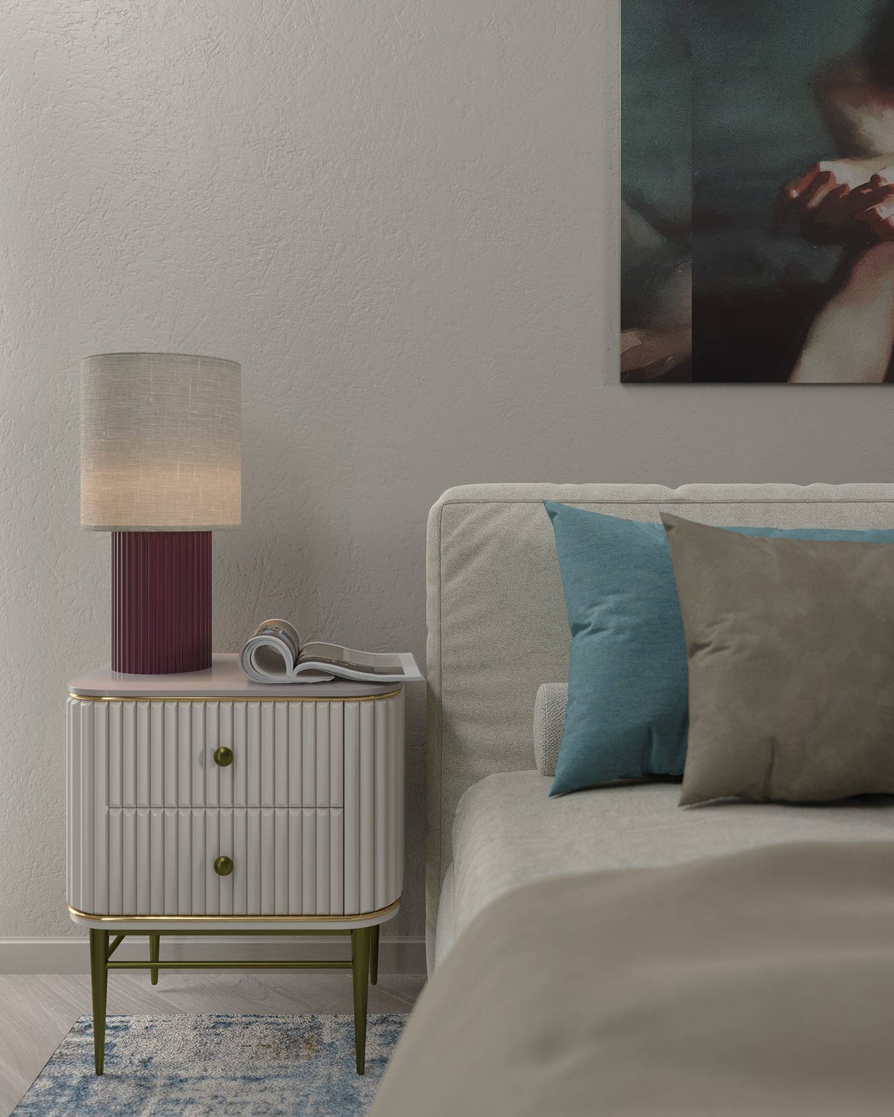 Спальня в современном стиле, 20 м