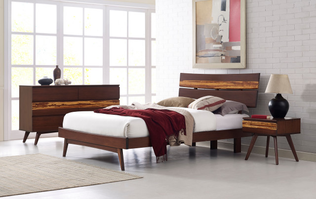 Azara Platform Bed Sable Midcentury Bedroom Seattle by
