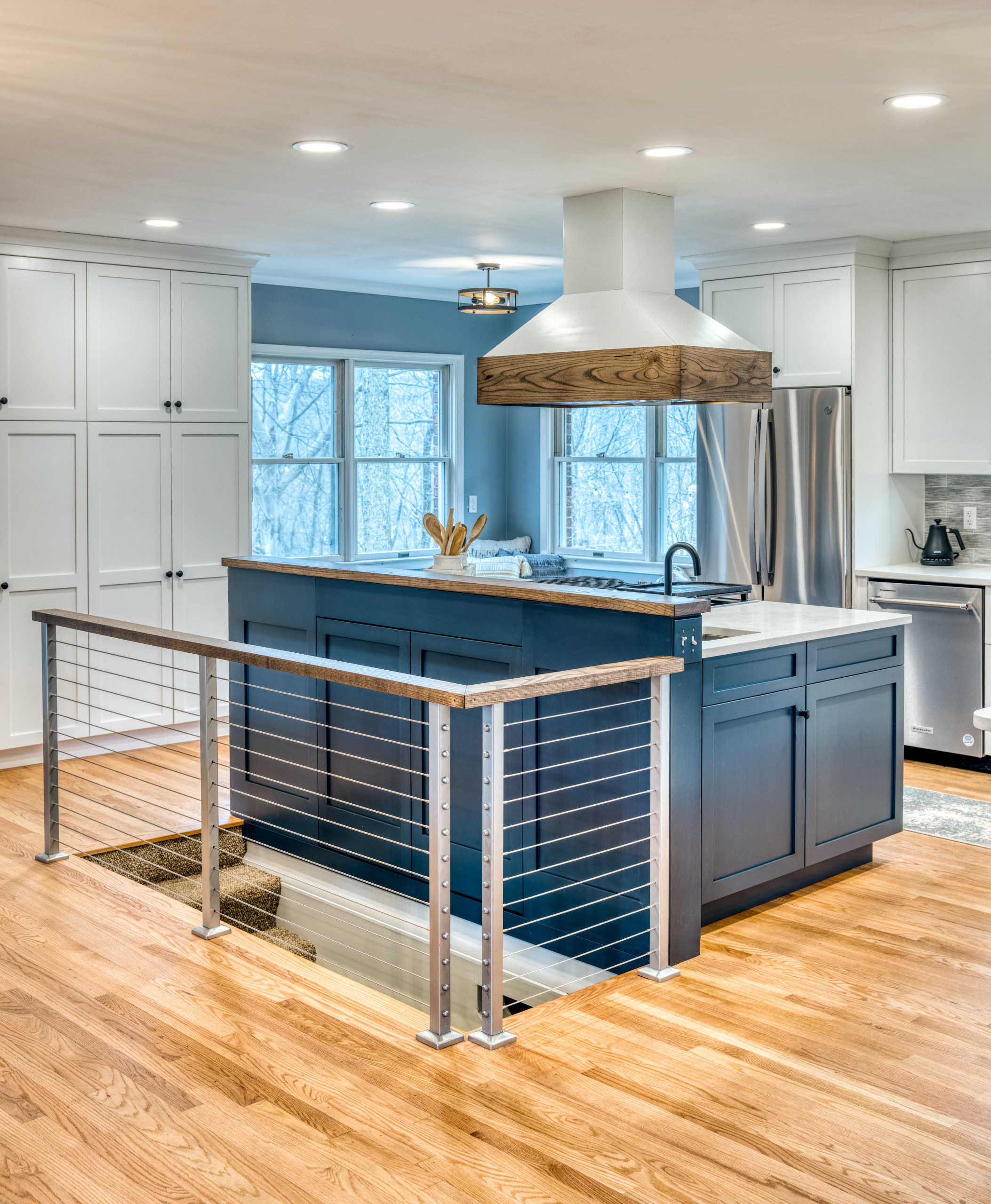 Montford- Modern Day Two Tones Kitchen with a Mix of Farmhouse