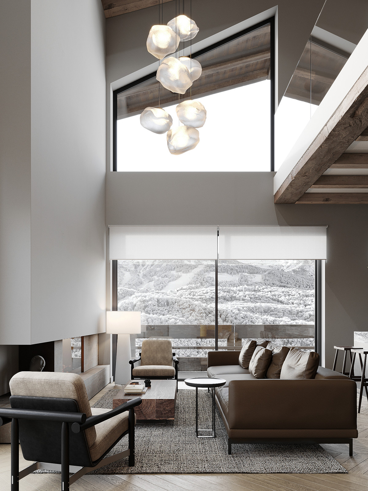 Современное шале в горах