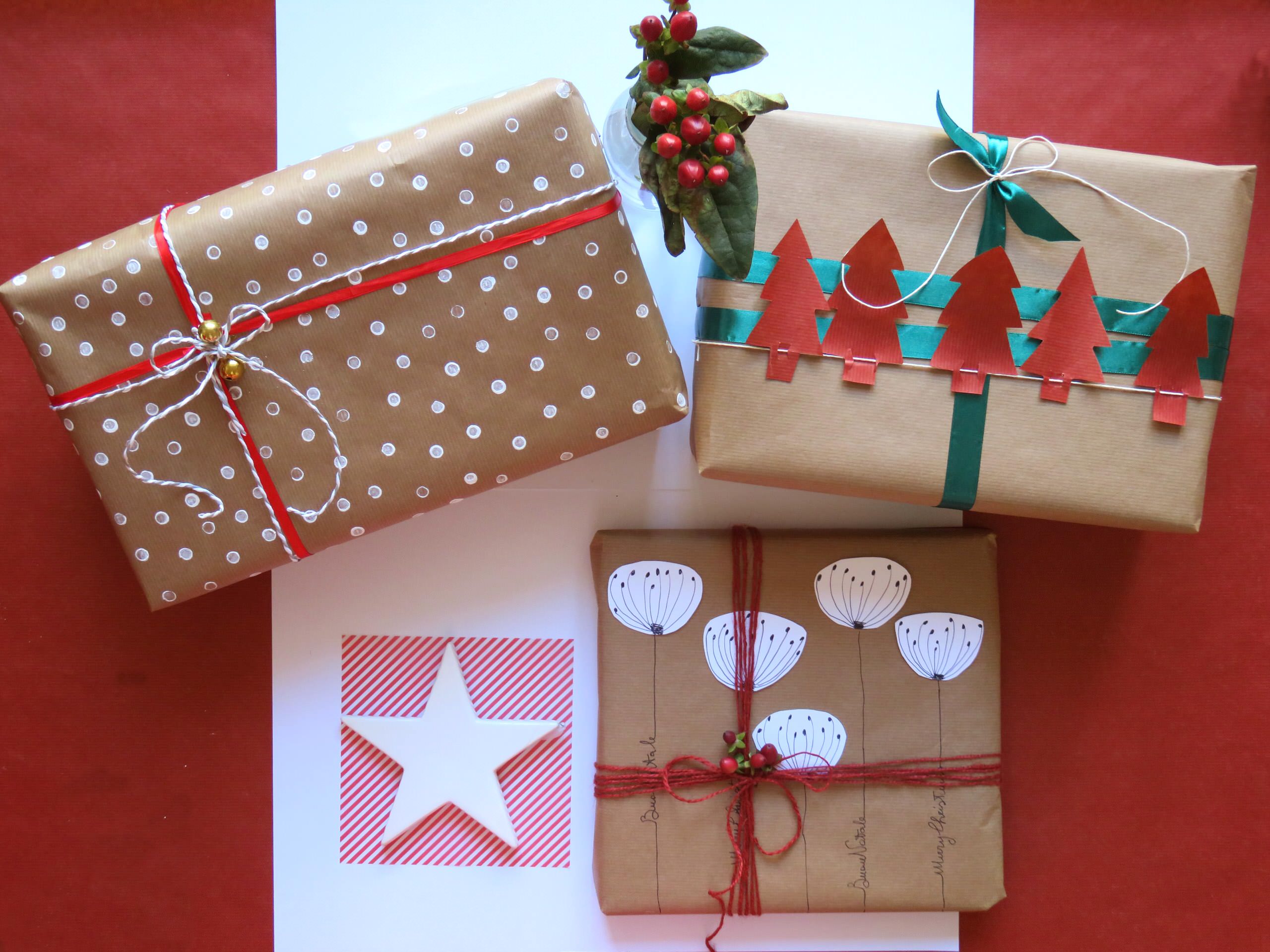 Упаковка подарков крафт, бумага подарочная дизайнерская - Kraftstore