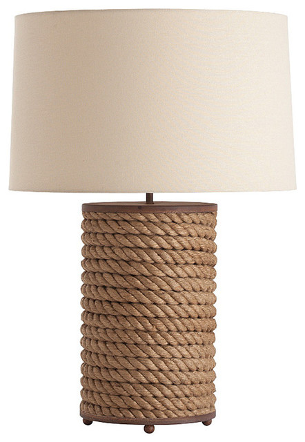 Vern Rusted Iron/Jute Rope Wrapped Lamp