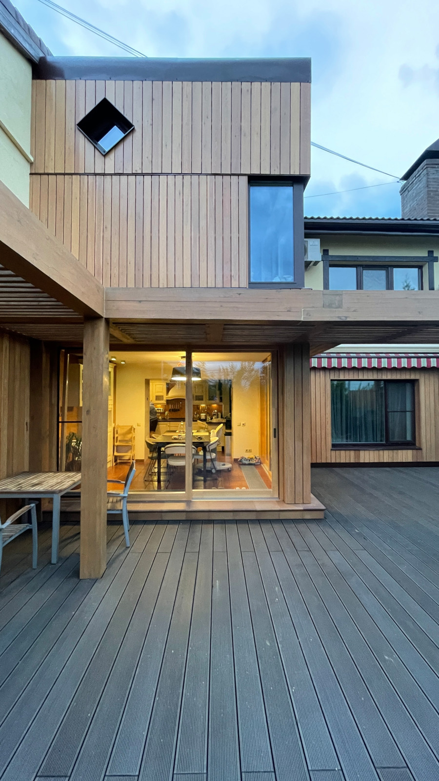 Расширение пентхауса с перголой