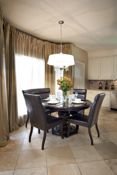 Eclectic Continental Style transitional-kitchen