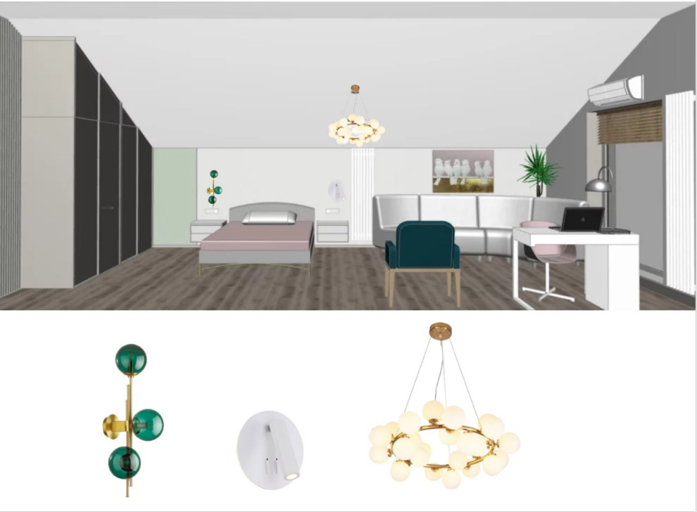 Дом 250 кв.м. Первый этаж: два с/у, гостиная с камином и кухня-столовая