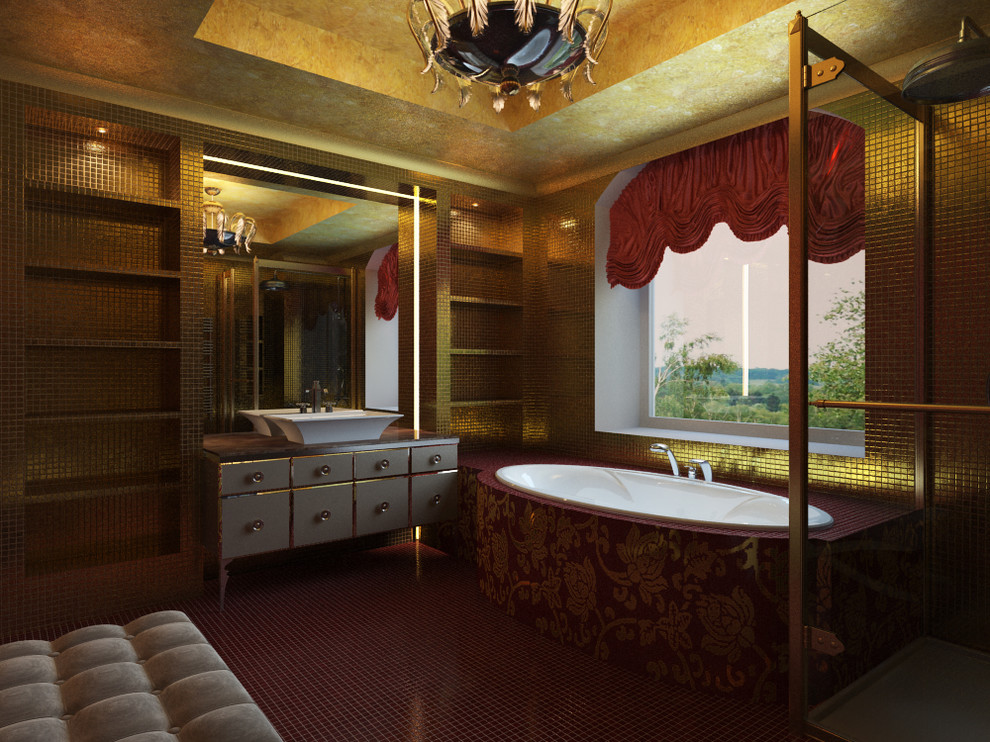 Проект коттеджа. Главная ванная комната