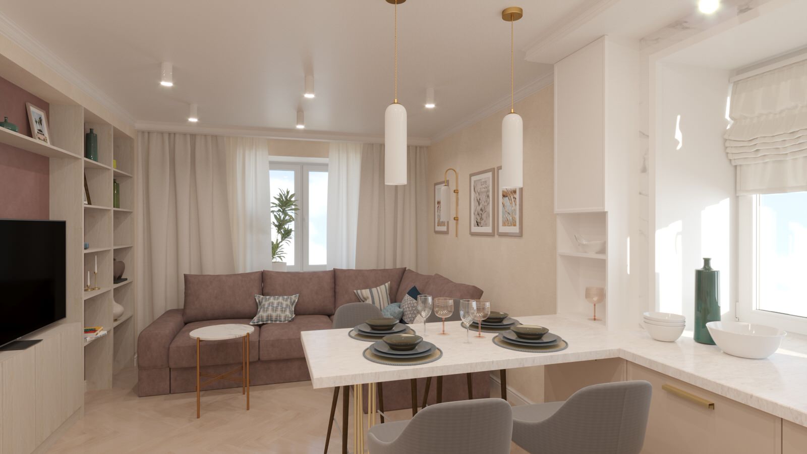 Квартира в современной классике