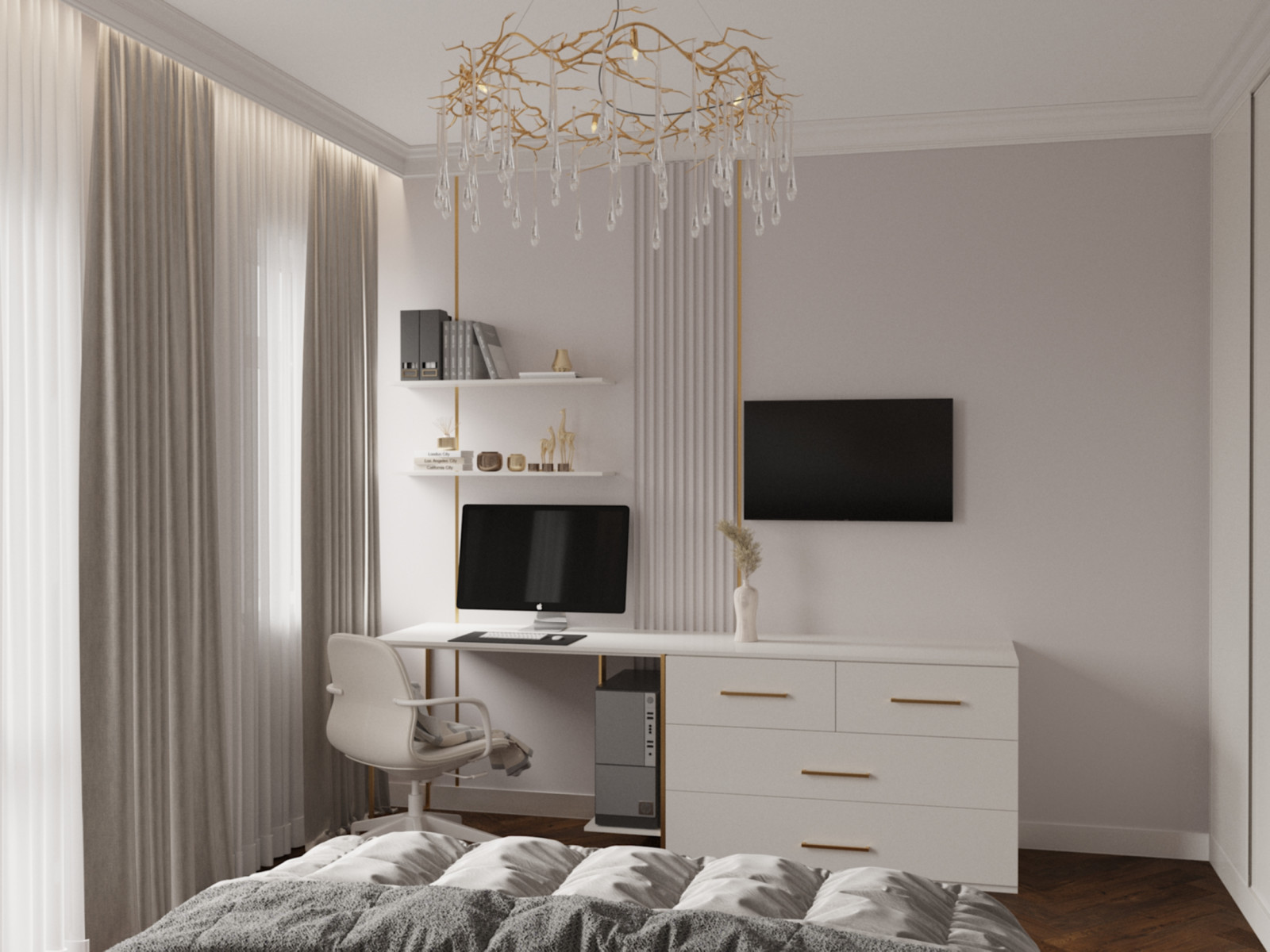 Нежная квартира неоклассика