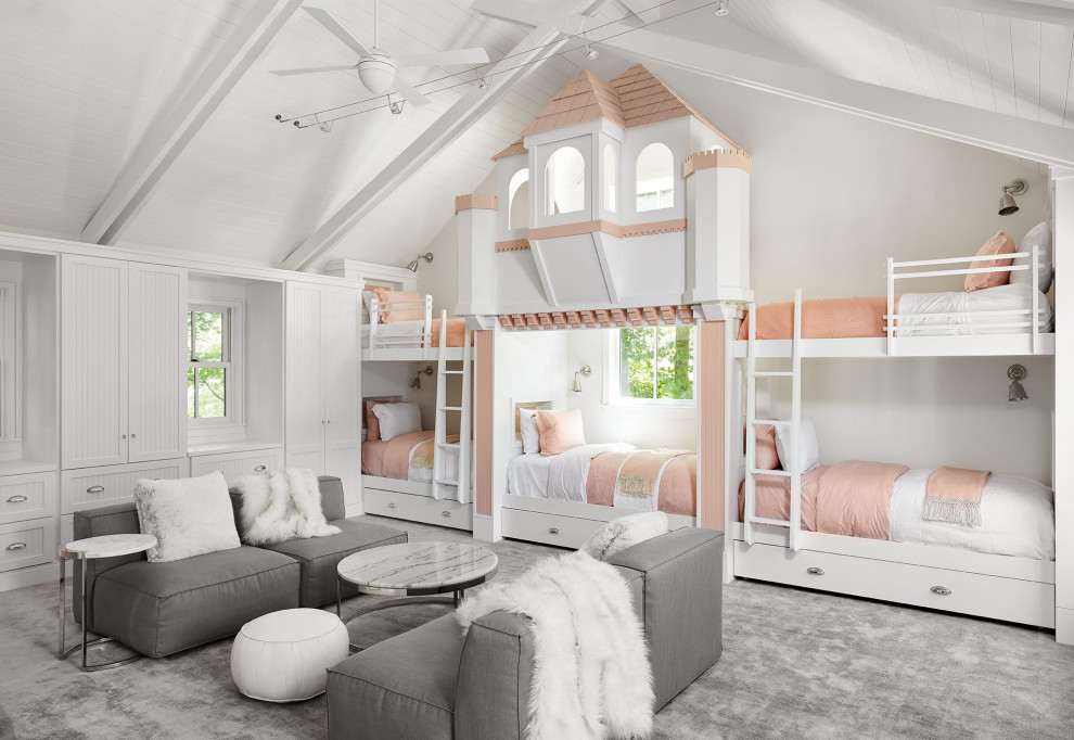 Lakehouse Lux - Kids' room - coastal kids' room idea in Chicago