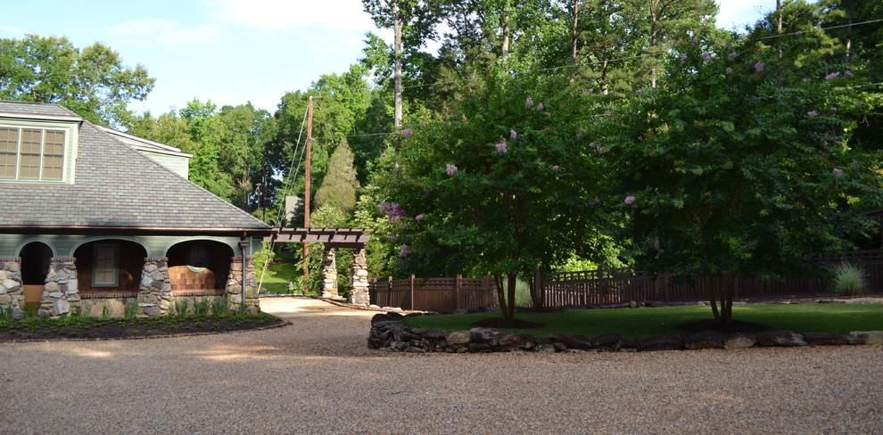 Photo of a rustic landscaping in Charlotte.