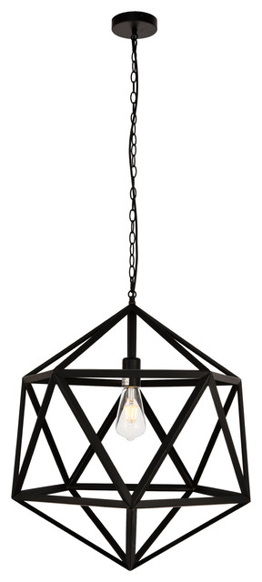 Redmond Collection Pendant 1 Light Black Finish Transitional Lighting By Elegant Furniture - Houzz Black Pendant Lights Redmond Collection Pendant 1 Light Black Finish Transitional Lighting By Elegant Furniture - Houzz Black Pendant Lights