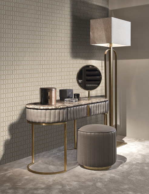 Luxury dressing room featuring furniture by Signorini & Coco modern-bedroom
