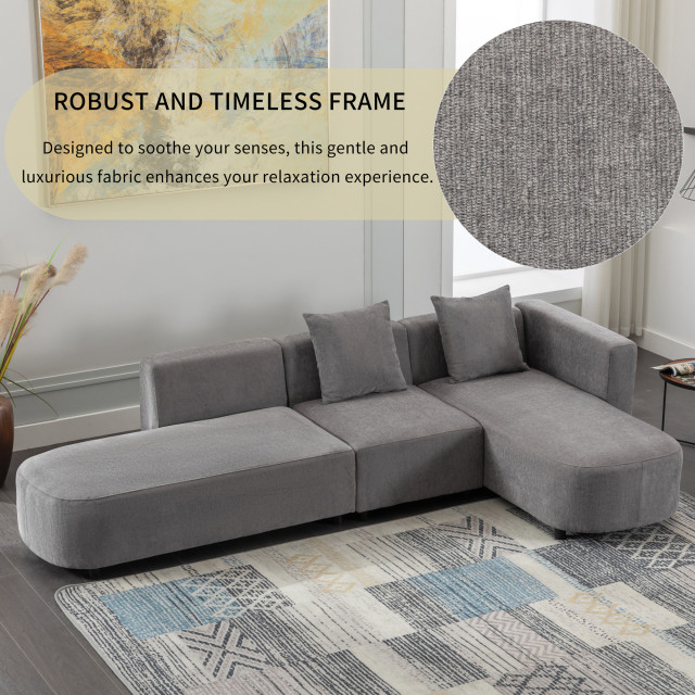 Gewnee Luxury Modern Style Living Room Upholstery Sofa - Transitional ...