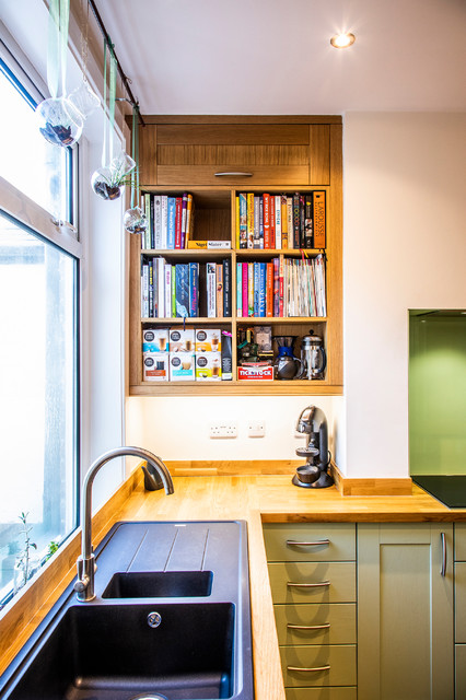 Oak and Green contemporary-kitchen