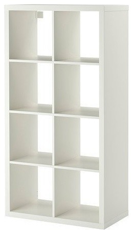 Display Shelving Unit, MDF With 6-Compartment, Simple Modern Design, White