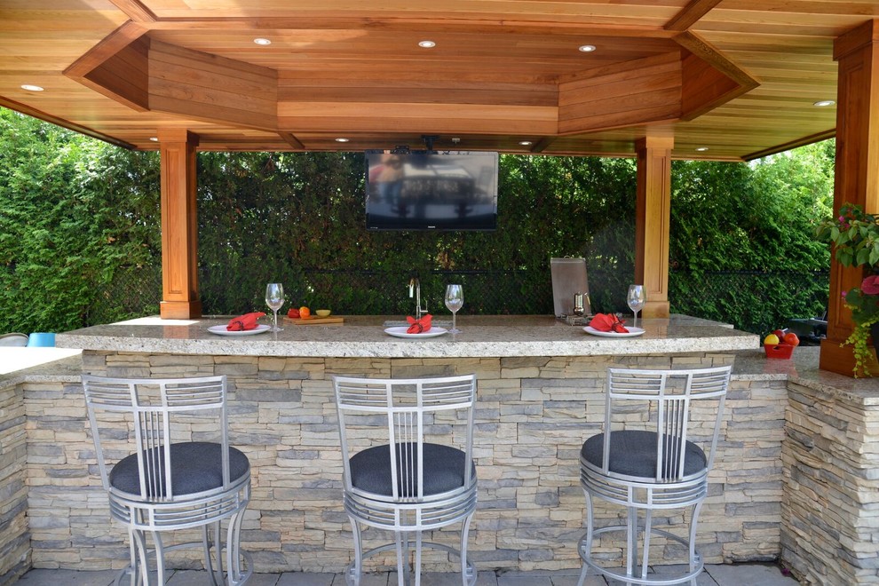 Outdoor Kitchen in Vaughan Modern Patio Toronto by Artistic