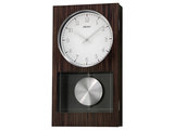 Seiko Clocks, Modern Dark Wooden Wall Clock With Pendulum and Dual Chimes