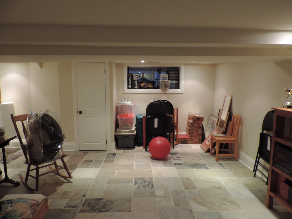 Transitional basement photo in Toronto