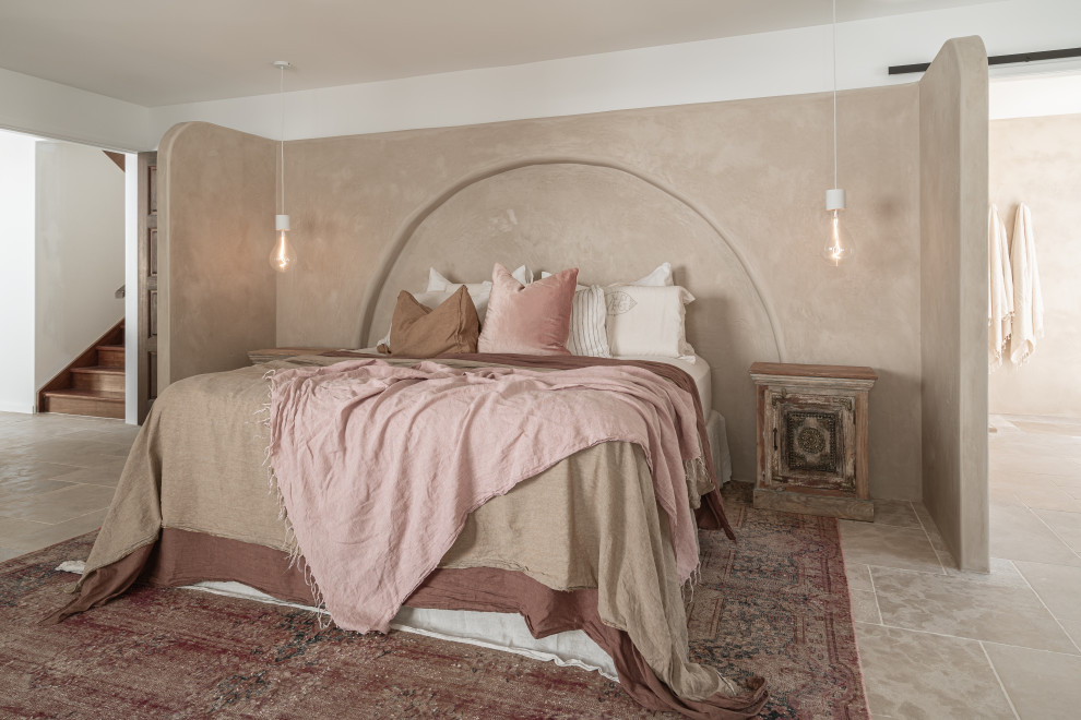 This is an example of a mediterranean bedroom in Other.