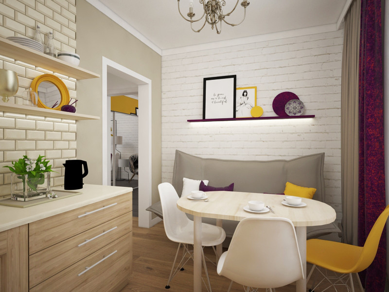 Эскизное оформление пространства "Белые Росы"  г. Красноярск