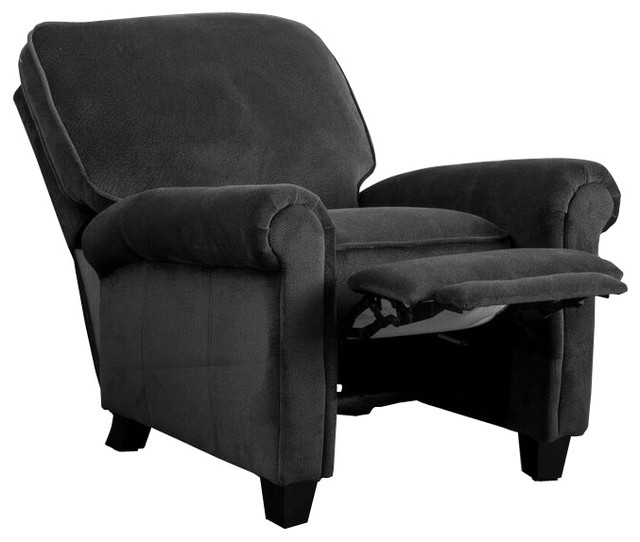 Denise Austin Home Kent Fabric Recliner Club Chair Midcentury Denise Austin Home Kent Fabric Recliner Club Chair