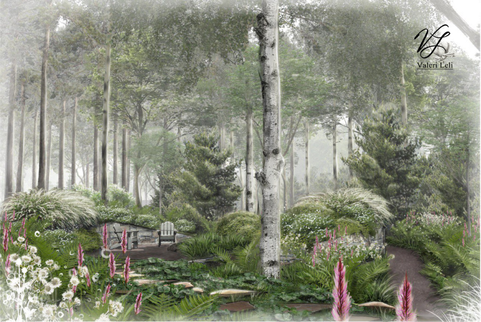 Лес под луной