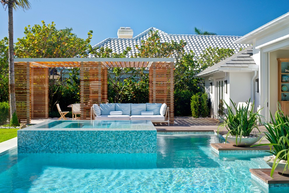 Greentree Beach Style Pool Miami by Kukk Architecture & Design P.A.