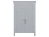 Meader Modern Bathroom 2 Door Floor Storage Cabinet with Drawer