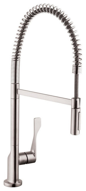 Axor Citterio Semi-Pro Kitchen Faucet, 1.75GPM Steel Optic