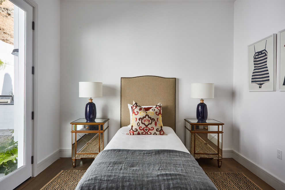 Trendy bedroom photo in Los Angeles