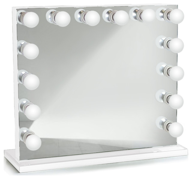 Hollywood LED Mirror With Base (Table Mount or Wall Mount) Studio
