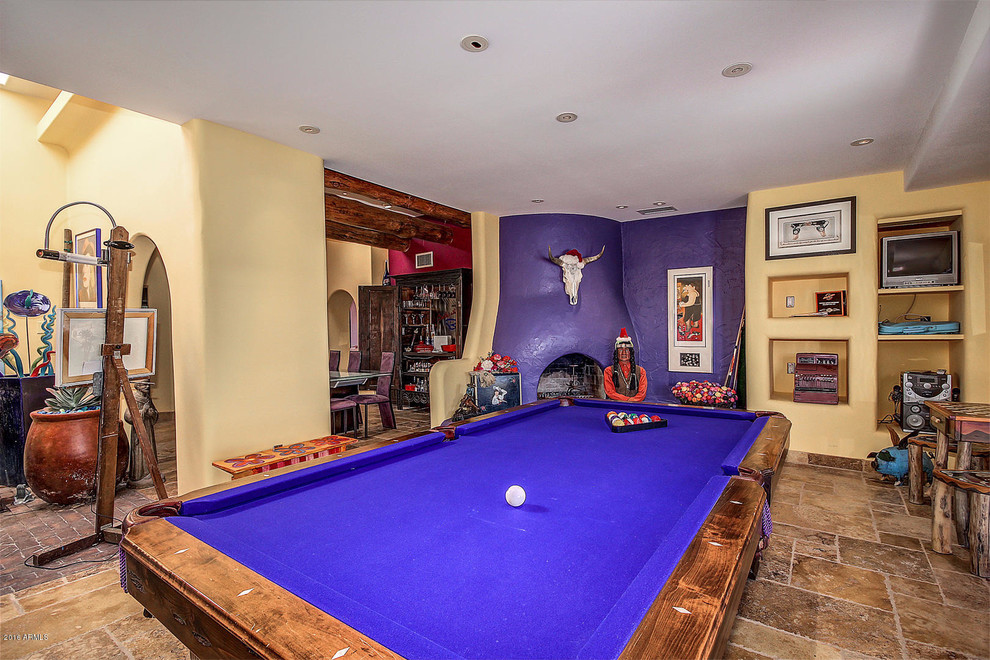 Family room - southwestern family room idea in Phoenix