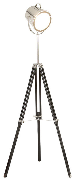 Industrial Adjustable Tripod Floor Lamp