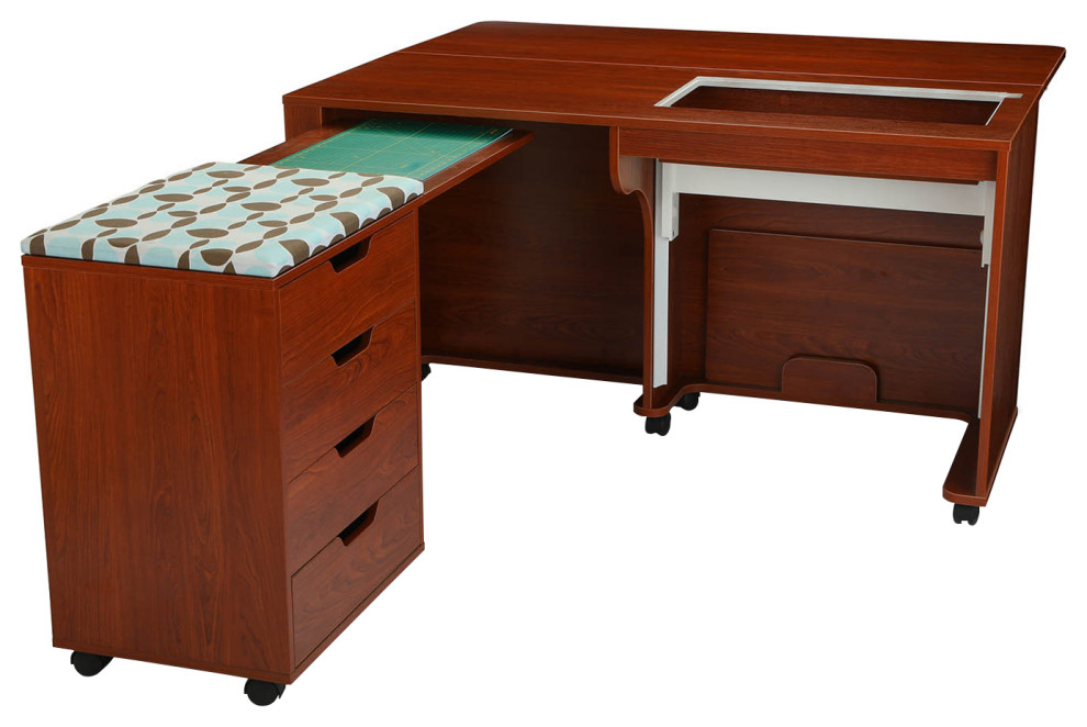 Arrow Sewing Furniture Laverne & Shirley Teak Contemporary