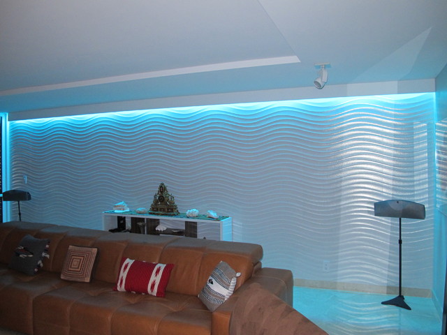 Color Changing Living Room Lighting Contemporary Living