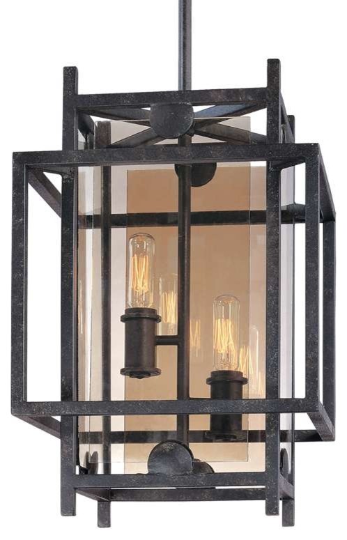 Troy Lighting F2492FI Crosby Small 2 Light Pendant in French Iron