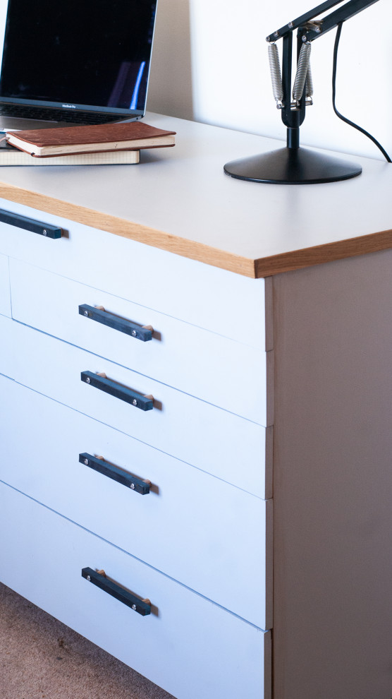 This is an example of a contemporary home office in Cornwall.