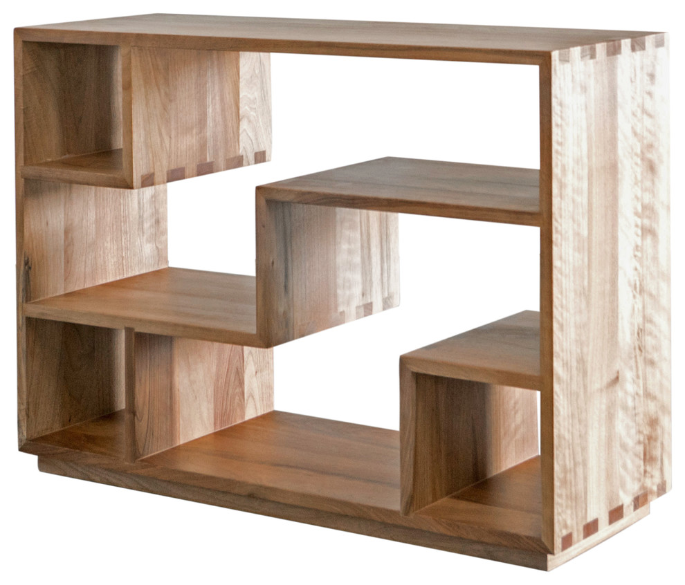 Zen Bookcase, Natural Walnut - Transitional - Bookcases - by HedgeApple ...