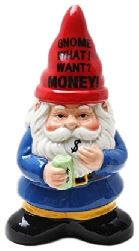 St. Louis Cardinals Garden Gnome Coin Bank — Officially Licensed MLB Collectible, 10 Inches Tall
