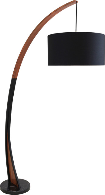 Lumi Source Noah Floor Lamp Walnut Wood Frame And Marble Base Contemporary Lamps By Hedgele Lumi Source Noah Floor Lamp Walnut