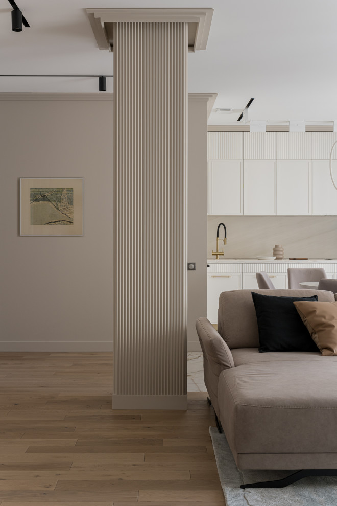 Фото кухни-гостиной в ЖК Ньютон