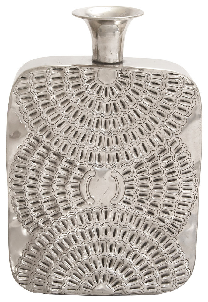 Novalie Aluminum Flower Vase 24 Contemporary Vases By