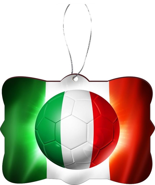 Italy Italia Football Soccer Flag Design Rectangle Christmas Tree Italy Italia Football Soccer Flag Design Rectangle Christmas Tree Ornament - Industrial - Christmas Ornaments - by Rikki Knight LLC - Italy Italia Football Soccer Flag Design Rectangle Christmas Tree