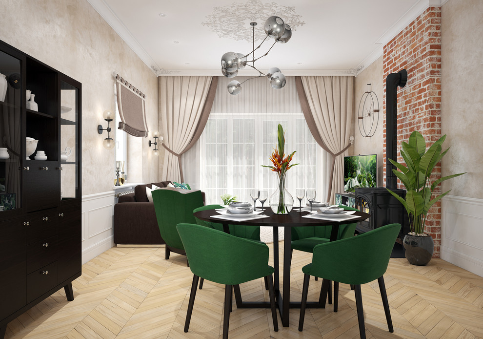 КЛАССИКА С ИНДУСТРИАЛЬНЫМИ ДЕТАЛЯМИ (дизайн гостинной)