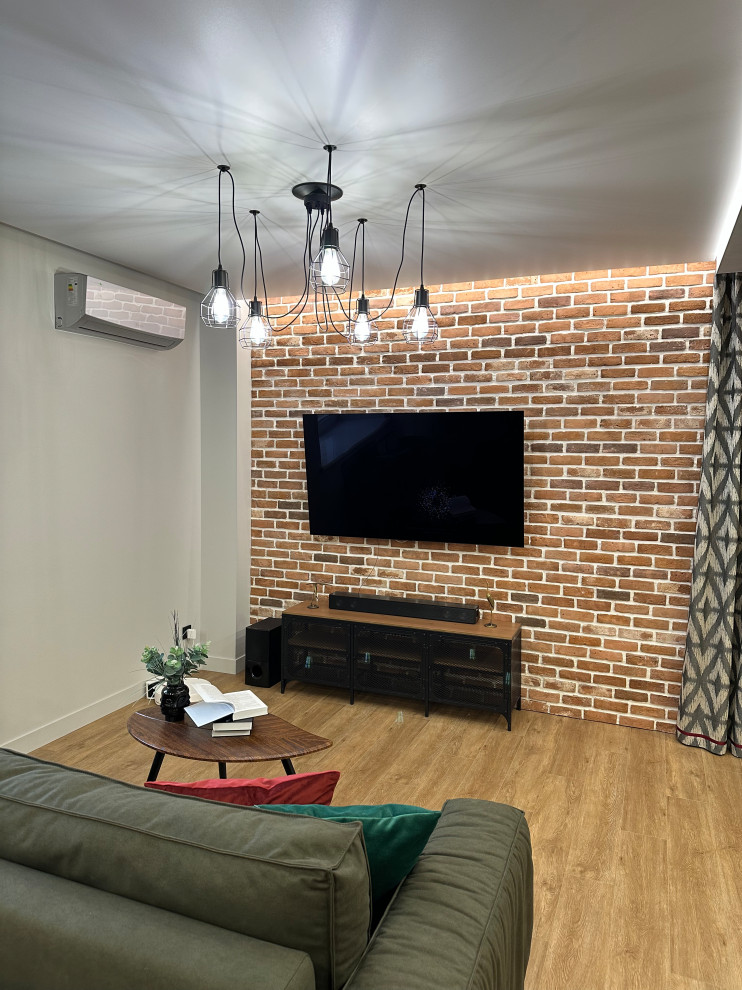 Дизайн-проект в современном стиле, с элементами лофта