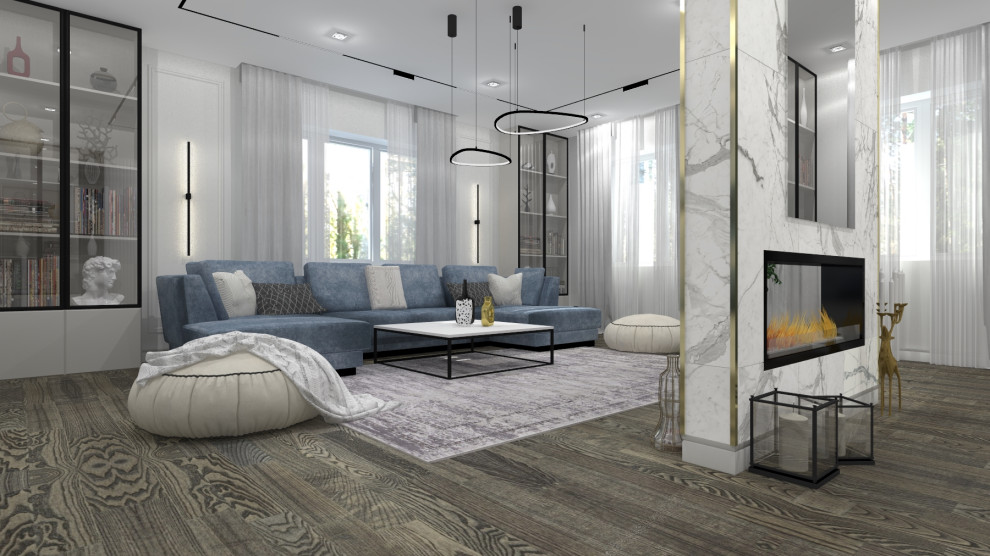 ДОМ В РОСЛАВЛЕ В СИНИХ ОТТЕНКАХ