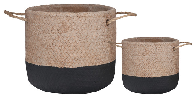 UTC59811 Cement Basket Washed Apricot
