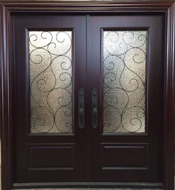 Gany Double Entry Doors 6 X6 8 With 2 3 Thick Rustic Gany Double Entry Doors 6 X6 8 With 2 3 Thick Rustic Front By Global