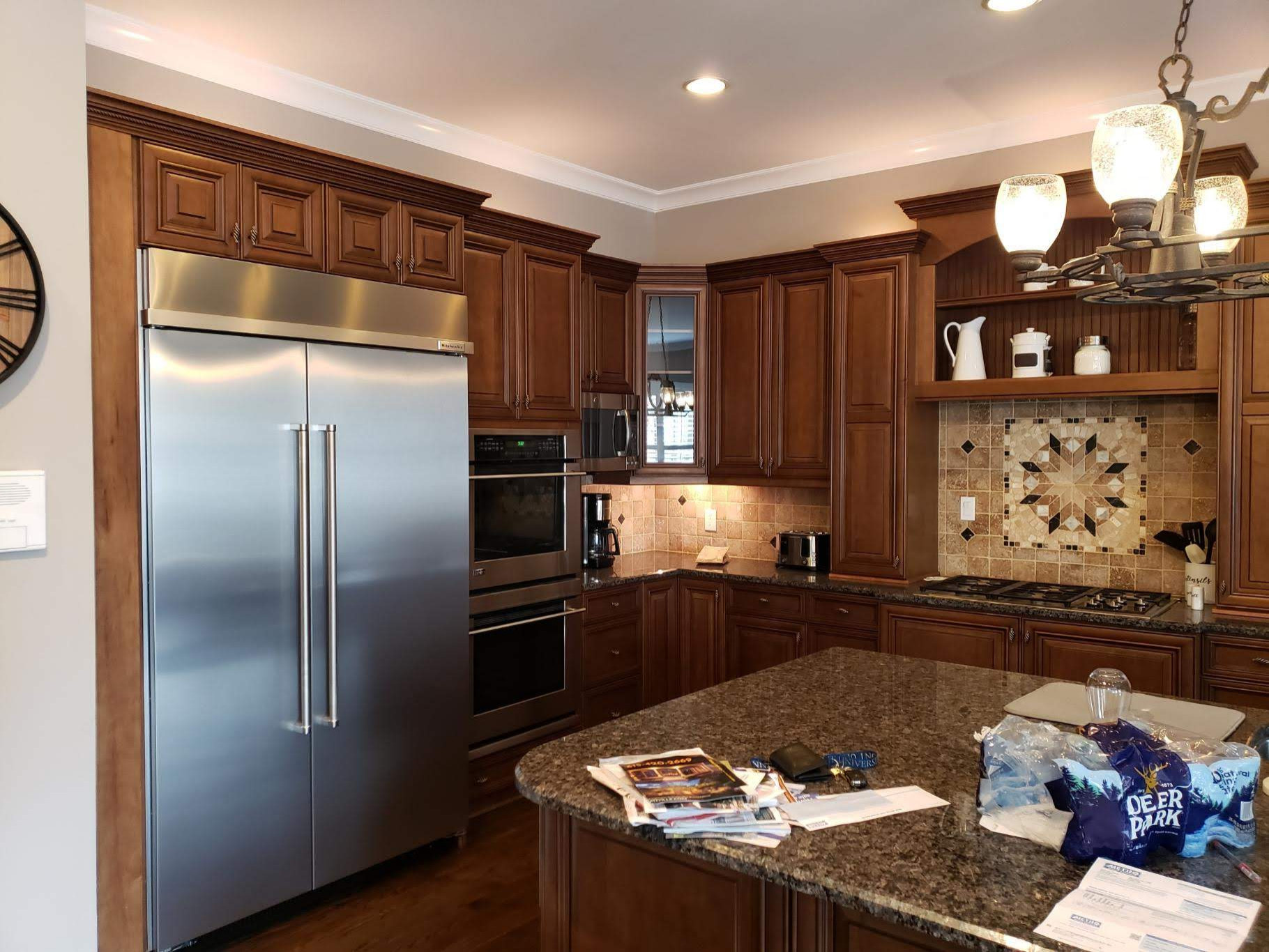 Luxury upgrades. Before/After