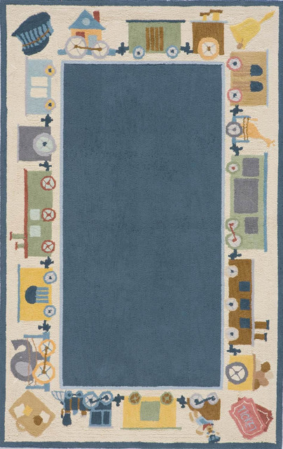 Momeni Lil Mo Classic LMI-3 Blue 5'x5' Rug